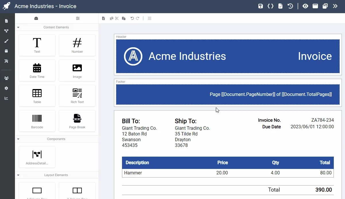 Adding the style to the document