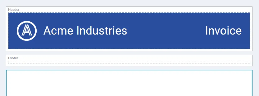 The completed header