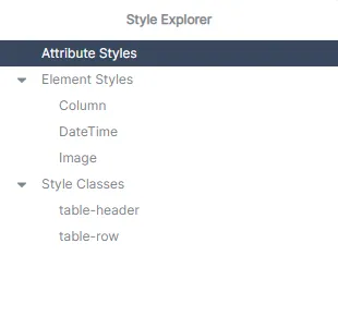 The style explorer
